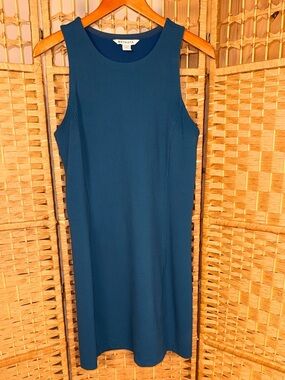 Athleta Ribbed SeaSoft Dress Teal Size Medium